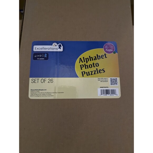 New Alphabet Puzzle Set of 26 with 2 Anti-Slide Puzzle Storage Racks - Picture 5 of 5